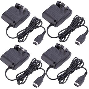 شاحن GBA SP، محول تيار متردد لنينتندو DS وGameboy Advance SP، شاحن حائط للسفر بقوة 5.2 فولت 450 مللي أمبير متوافق مع نينتندو DS وGame Boy Advance SP (مجموعة من 4 قطع)