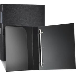 Acid Free Film Protector Storage Box 3 Ring Film Negative Binder Preservers Portfolio Folder for Artwork Folder with Plastic Sleeves 120 Film and 135 35 mm Film Negative Binder (2 Pack)