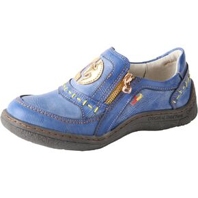 TMA EYES Women's Non-Slip Leather Casual Slip On Comfort Walking Flat Shoes