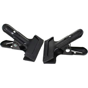TAODAN 2PCS 1/4 Inch Heavy Duty Spring Clip Metal Hinged Clip Folder Background Holder Clip Photo Clip for Hanging Background Clip Light Organise Cable