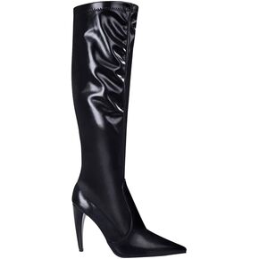 JiaLuoWei Knee High Boots, 10CM High Heel Sexy Women Boots Pointed Toe Stilettos Heels