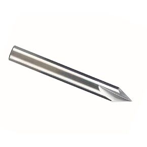 Carbide V-Point Router Bit Wood Carving Bit “V" 60 Deg with 1/4 Shank and 2" Overall Length 2D&3D XUANFENG DK26