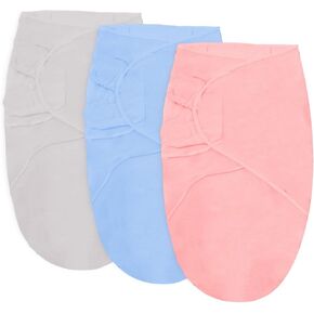 3-Pack Baby Swaddle Sleep Sacks for Newborn - Baby Swaddles 0-3 Months, Easy Adjustable Baby Swaddle Sack, Baby Swaddle Blanket Wrap, Baby Essentials（Rainbow Magic Menagerie）