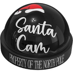 Santa Cam Ornament, Santa Camera with Realistic Red Flashing Light – Prevents Grinch Mischief, Perfect for Indoor & Outdoor Christmas Decor