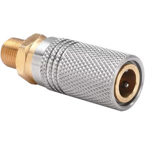 1/8" NPT Male Thread Coupler, Paintball PCP HPA CO2 Air Tank Refill ConnectorAdapter, 8MM Quick Disconnect Quick Release Adapter Fitting
