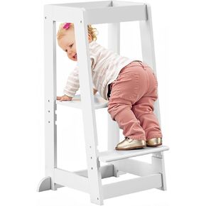 Kids Kitchen Step Stool for Toddlers, Step Stool Foldable, Toddlers Stool for Potty Training, Bathroom, Kitchen, Bedroom, Toy Room and Living Room