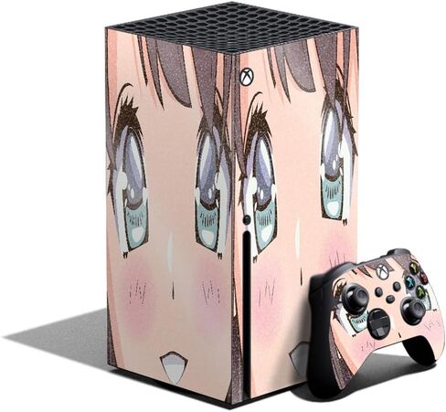 Glossy Glitter Gaming Skin Compatible with Xbox Series X Bundle - Merry Christmas - Premium 3M Vinyl Protective Wrap Decal Cover - Easy to Apply | Crafted in The USA by MightySkins in Saudi Arabia