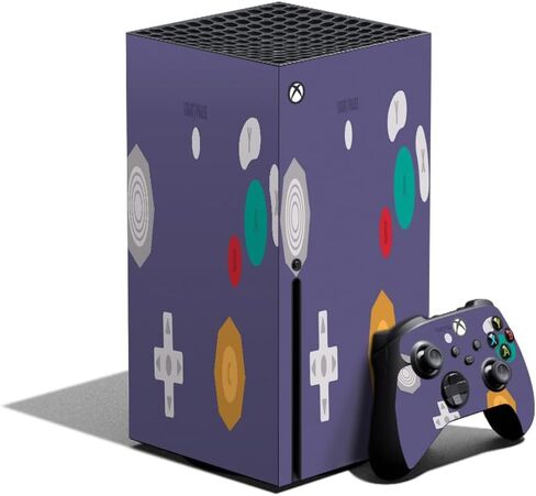 Glossy Glitter Gaming Skin Compatible with Xbox Series X Bundle - Merry Christmas - Premium 3M Vinyl Protective Wrap Decal Cover - Easy to Apply | Crafted in The USA by MightySkins in Saudi Arabia