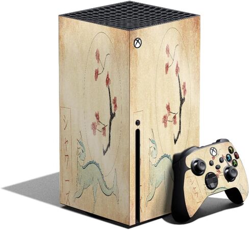 Glossy Glitter Gaming Skin Compatible with Xbox Series X Bundle - Merry Christmas - Premium 3M Vinyl Protective Wrap Decal Cover - Easy to Apply | Crafted in The USA by MightySkins in Saudi Arabia