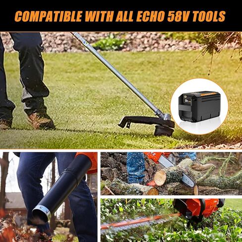 بطارية بديلة TenHutt 5.0Ah لبطارية Echo 58V CBP-58V20، CBP-58V40، متوافقة مع أدوات Echo 58V اللاسلكية in Kuwait