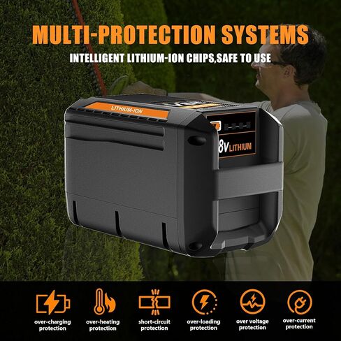 بطارية بديلة TenHutt 5.0Ah لبطارية Echo 58V CBP-58V20، CBP-58V40، متوافقة مع أدوات Echo 58V اللاسلكية in Kuwait