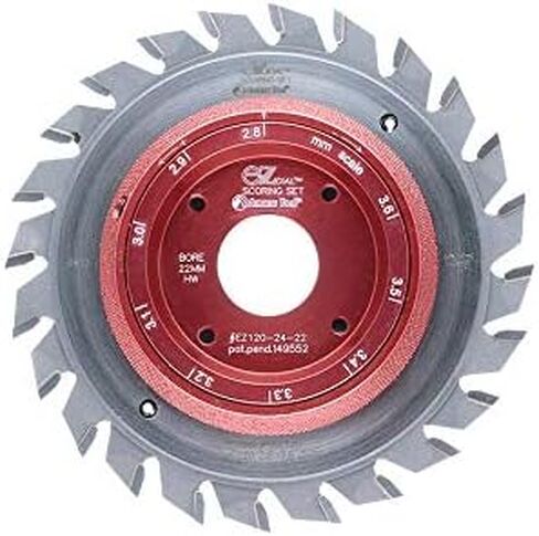 Amana Tool - EZ120-24-22 EZ Dial Adustable Scoring Set - Shim Free 120mm Dia x 24T 22mm BO in Saudi Arabia