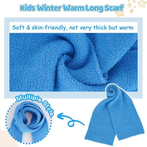 Toddler Kids Winter Hats Mittens Gloves Scarf Warm Ear Flaps Baby Beanie for 0-6 12 Months 1 2 3 4 Year Old Girls Boys Gifts in Saudi Arabia