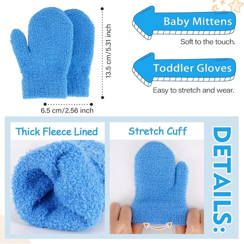 Toddler Kids Winter Hats Mittens Gloves Scarf Warm Ear Flaps Baby Beanie for 0-6 12 Months 1 2 3 4 Year Old Girls Boys Gifts in Saudi Arabia
