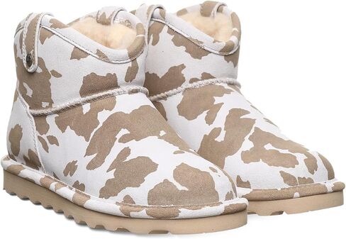 BEARPAW Margot Women's Cow Print Suede Boots - 3052W in Saudi Arabia