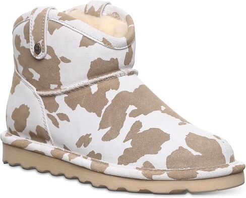 BEARPAW Margot Women's Cow Print Suede Boots - 3052W in Saudi Arabia