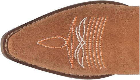 Dingo Womens Hot Sauce Embroidered Snip Toe Casual Boots Mid Calf Low Heel 1-2" - Brown in Saudi Arabia