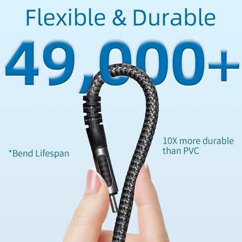 240W for Thunderbolt 3 Cable 5 ft, Support 8K@60Hz, 4K@144Hz 40Gbps / 240W PD Charging for iPhone 15 Series, USB4, MacBook Pro, Docking, eGPU, SSD, Surface Pro in Kuwait