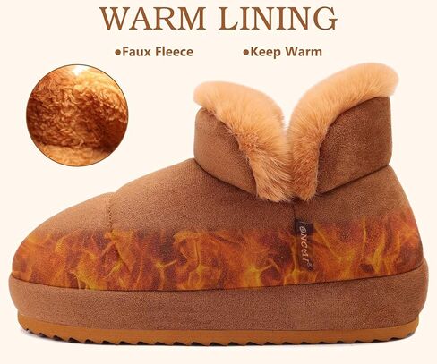 ONCAI Womens Slippers House Slippers for Woman Slipper Boots for Women Ladies Winter Fuzzy Warm Bootie Indoor Outdoor in Saudi Arabia