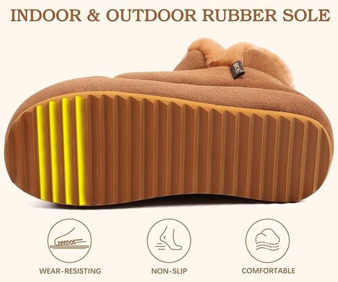 ONCAI Womens Slippers House Slippers for Woman Slipper Boots for Women Ladies Winter Fuzzy Warm Bootie Indoor Outdoor in Saudi Arabia