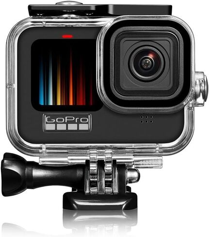 حافظة مقاومة للماء لكاميرا Go Pro Hero 13/ Hero12 Black Hero11 Hero10 Black Hero9، حافظة واقية للغطس بطول 196FT/60M متوافقة مع كاميرا Go Pro Hero، وملحقات Gopro in Kuwait