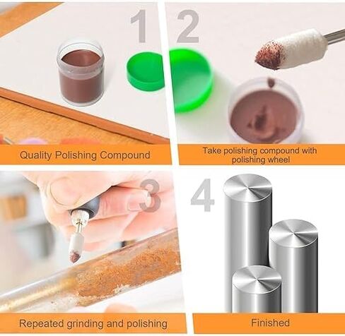 Rotary Tool Accessories Kit with Carrying Case for Cutting, Drilling, Grinding, Carving, Sanding, Sharpening and Polishing Description in Saudi Arabia