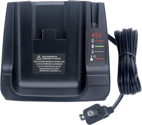 استبدال Lasica لشاحن بطارية بلاك اند ديكر 40 فولت LCS40، متوافق مع بطاريات بلاك اند ديكر 36 فولت أو 40 فولت ماكس LBX2040 LBXR36 LST540 LCS1240 LCS36 40 فولت ماكس شاحن بطارية أداة الطاقة in Kuwait