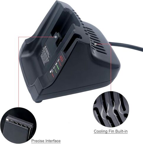 استبدال Lasica لشاحن بطارية بلاك اند ديكر 40 فولت LCS40، متوافق مع بطاريات بلاك اند ديكر 36 فولت أو 40 فولت ماكس LBX2040 LBXR36 LST540 LCS1240 LCS36 40 فولت ماكس شاحن بطارية أداة الطاقة in Kuwait