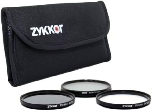 58mm Pro Slim CPL - MC UV - ND 0.6 Filter Kit with Deluxe Pouch in Saudi Arabia