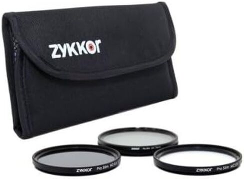 58mm Pro Slim CPL - MC UV - ND 0.6 Filter Kit with Deluxe Pouch in Saudi Arabia