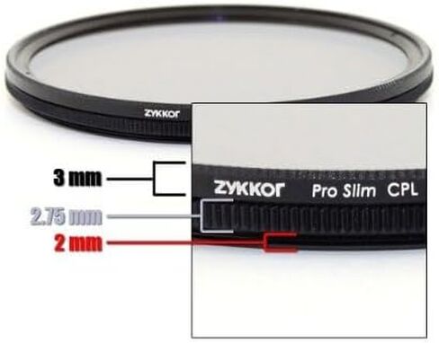 58mm Pro Slim CPL - MC UV - ND 0.6 Filter Kit with Deluxe Pouch in Saudi Arabia