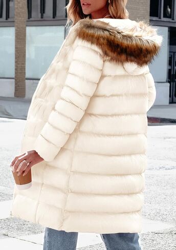 PRETTYGARDEN Women's Long Winter Puffer Coats Hooded Zip Up Thickened Parka Down Jackets Trendy Fashion Warm Outerwear in Saudi Arabia