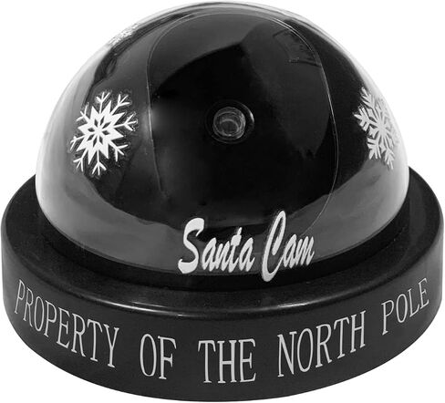 Santa Cam Ornament, Santa Camera with Realistic Red Flashing Light – Prevents Grinch Mischief, Perfect for Indoor & Outdoor Christmas Decor in Saudi Arabia