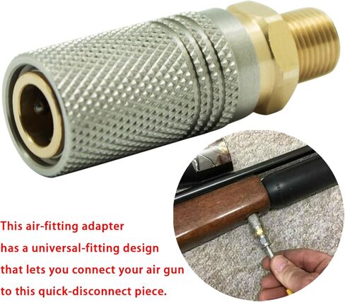 1/8" NPT Male Thread Coupler, Paintball PCP HPA CO2 Air Tank Refill ConnectorAdapter, 8MM Quick Disconnect Quick Release Adapter Fitting in Saudi Arabia