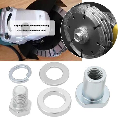 2 Sets M14 Angle Grinder Modified Slotting Machine Conversion Head Extension Variable Speed Adapter Kit Suitable for Slotting Wall Bricks Tiles in Saudi Arabia