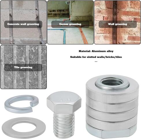 2 Sets M14 Angle Grinder Modified Slotting Machine Conversion Head Extension Variable Speed Adapter Kit Suitable for Slotting Wall Bricks Tiles in Saudi Arabia