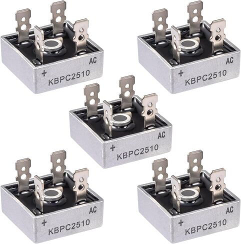 KBPC2504 Bridge Rectifier Diode 25A 400V KBPC 2504 Electronic Silicon Mini Rectofier Diodes Ac to Dc 25 Amp 400 Volt (Pack of 5Pcs) in Saudi Arabia