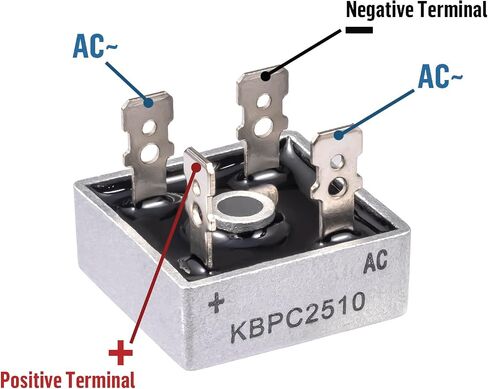 KBPC2504 Bridge Rectifier Diode 25A 400V KBPC 2504 Electronic Silicon Mini Rectofier Diodes Ac to Dc 25 Amp 400 Volt (Pack of 5Pcs) in Saudi Arabia