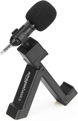 Amazon Basics Microphone for Smartphones with Clip - Black in Saudi Arabia