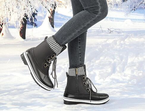MaxMuxun Women's Winter Snow Boots Waterproof Insulated Mid Calf in Saudi Arabia