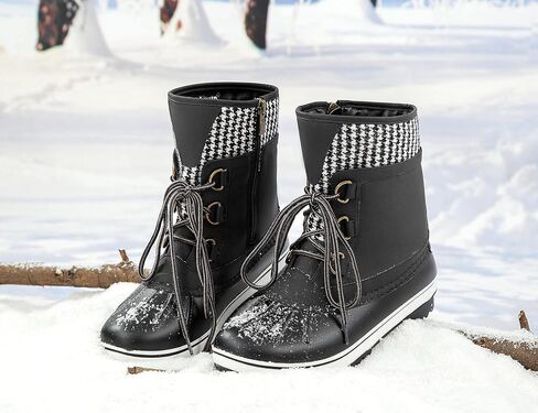 MaxMuxun Women's Winter Snow Boots Waterproof Insulated Mid Calf in Saudi Arabia