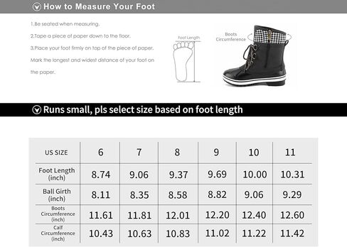 MaxMuxun Women's Winter Snow Boots Waterproof Insulated Mid Calf in Saudi Arabia