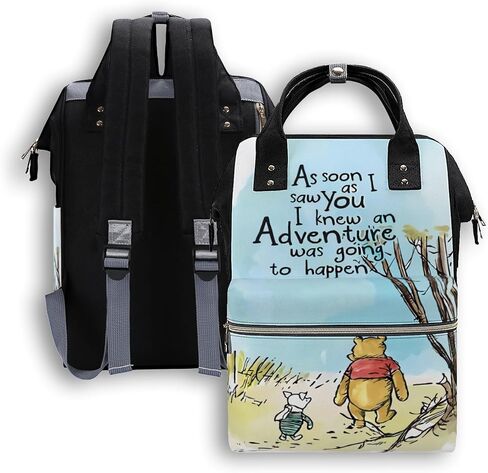 Cute Diaper Dag Backpack Portable Travel Backpack Extra Large Diaper Bag pañaleras modernas para niña for Woman (white) in Saudi Arabia