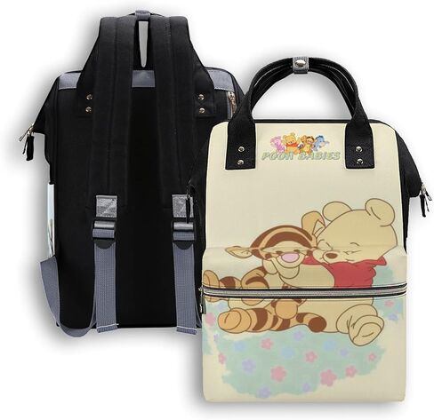 Cute Diaper Dag Backpack Portable Travel Backpack Extra Large Diaper Bag pañaleras modernas para niña for Woman (white) in Saudi Arabia