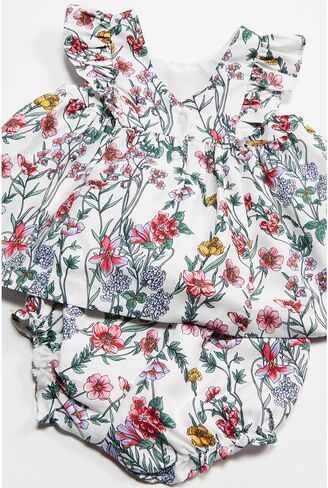 Janie and Jack Baby Girl's Floral Smocked Set (Infant) in Saudi Arabia