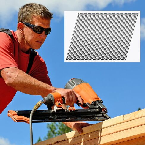 Blulu 4000 Pieces 16 Gauge Angled Finish Nails 2 Inch 20 Degree Galvanized Finishing Nails for Pneumatic, Electric Angled Finish Nailer, Window Trim, Cabinet Building and Other DIY Projects in Saudi Arabia