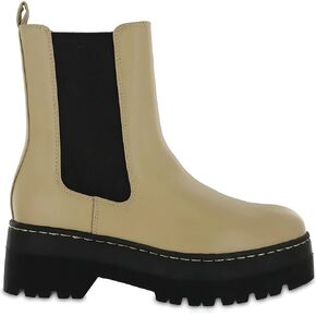 MIA Cayden Platform Lug Sole Chelsea Boot, Natural, Size 7 M in Kuwait