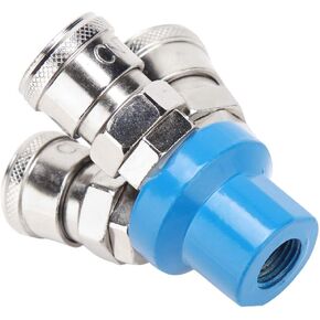 ‎Eujgoov Quick Fitting, Round 2 Way Round 3 Way Quick Fitting Air Manifold Fitting Air Pump Air Compressor Connector for the connection between pneumatic devices and air hose