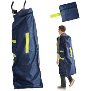 Umbrella Stroller Bag for Airplane, Gate Check Bag for Single Umbrella Strollers with Adjustable Carry Straps, Large Stroller Bag for Airplane Travel, Navy