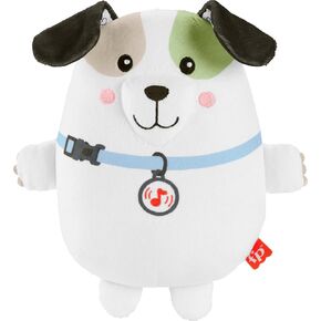 Fisher-Price Baby Sound Machine Soothe & Settle Bunny Portable Plush Toy with Music, Lights & Motion for Newborns